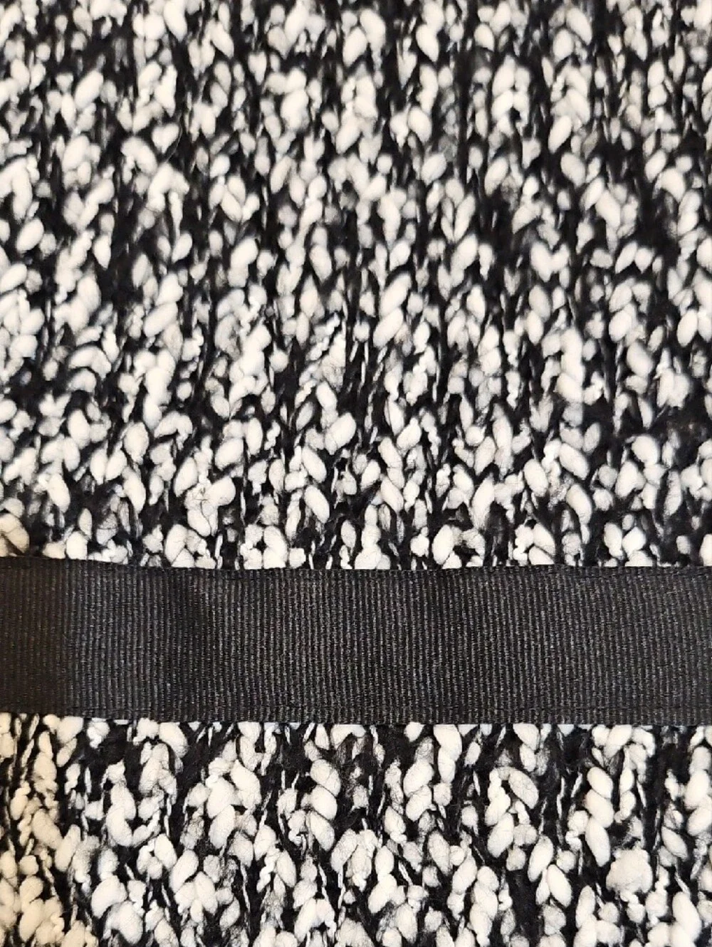 Narciso Rodriguez Black and White Tweed Jacket Size Large